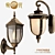 European Antique Outdoor Wall Lamp 3D model small image 1