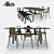 Elegant Alias Tabu Chairs and Stabiles Oval Table Set 3D model small image 1