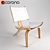 Curve Chair: Stylish and Comfortable 3D model small image 1