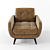 Nill's Pralin Armchair - Luxurious Comfort 3D model small image 2