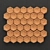 Seamless Stone Hexagon Panel 3D model small image 3