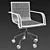Elegant Galena Chair 3D model small image 3