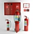 Fire Safety Combo: Extinguishers, Cabinet 3D model small image 1