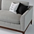 Elegant Loren Sofa by Kure 3D model small image 2