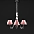 Elegant Vintage Chandelier 3D model small image 1