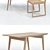 UNIKA MØBLÄR Oak & Walnut Chairs with Table 3D model small image 3