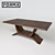 Wave Dining Table: Forma Collection 3D model small image 1