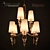 Majestic Gold Chandelier: Italamp T410/6+3 3D model small image 1