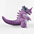 Mighty Nidoking: Powerful Pokemon 3D model small image 2