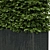 Sleek Black Hedge Planter 3D model small image 2