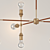 Vintage Bronze 12-Light Loft Pendant 3D model small image 2