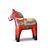 Etno Wood Horse Sculpture 3D model small image 1