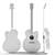 Elegant Design Acoustic Guitar 3D model small image 3