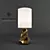 Midas 90-0018: Sleek Black Lacquer Lamp 3D model small image 1