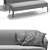 Modern MOLTENI&C CHELSEA Sofa Set 3D model small image 3