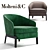 Title: MOLTENI&C CHELSEA Armchair - Modern Elegance for Your Space 3D model small image 1