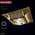 Elegant Masiero VE 855 Gold Luminaire 3D model small image 1