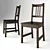 Stylish and versatile chair: Ikea Stefan 3D model small image 1