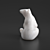 Arctic Majesty: Polar Bear Sculpture 3D model small image 3