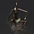 Title: Ballet's New Pointe Bronze Statue 3D model small image 1