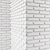 Sturdy Cornered Brick Wall 3D model small image 2