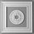 Elegant Fretwork: Peterhof Rosette & Trim 3D model small image 1