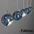 Stylish Fabbian Beluga Colours 3D model small image 1