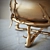 Sturdy Brass Twig Table Lamp 3D model small image 3