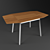 Bamboo-Infused Aluminum Table 3D model small image 1