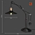 Industrial Edison Table Lamp 3D model small image 1