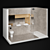 Modern Bathroom Set 3D model small image 1