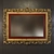 Vintage Carved Frame Mirror 3D model small image 1