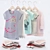Bundle of Joy: 5 Adorable Baby Shirts & Tops 3D model small image 1
