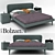 Italian Bolzan Corolle Bed Set 3D model small image 1