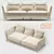 Luxury Leather Sofa: Poltrona Frau "Bretagne 3D model small image 1