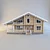 Cozy Log Home  143m²  Durable Materials 3D model small image 3