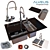 Crystalix 20 Kitchen Sink: Elegant & Practical 3D model small image 1