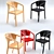 Elegant Beams Chair - Choose from 3 Colors 3D model small image 2