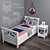 Artim Okean Bed with Box - Stylish and Functional 3D model small image 1