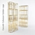 Grandiose Brass Bookshelf 3D model small image 1