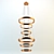 Luxury Light Ring Chandelier 3D model small image 2