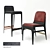 Elegant Bardot Barstool & Chair 3D model small image 1