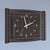 Wooden Style Wall Clock 3D model small image 3