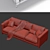 Molteni & C Reversi 2-Seater Sofa 3D model small image 3