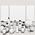 Elegance in Ceramics: 13-Piece Vase Collection 3D model small image 3