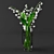 Elegant Lily Bouquet 3D model small image 1