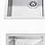 Barazza Kitchen Sink Set - High Quality, Multiple Sizes 3D model small image 2