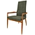 Corona Hannah Arm Dining Chair 3D model small image 1