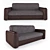 Modern Convertible Sofa Bed 3D model small image 1