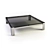 Sleek Steel Eos Coffee Table 3D model small image 1